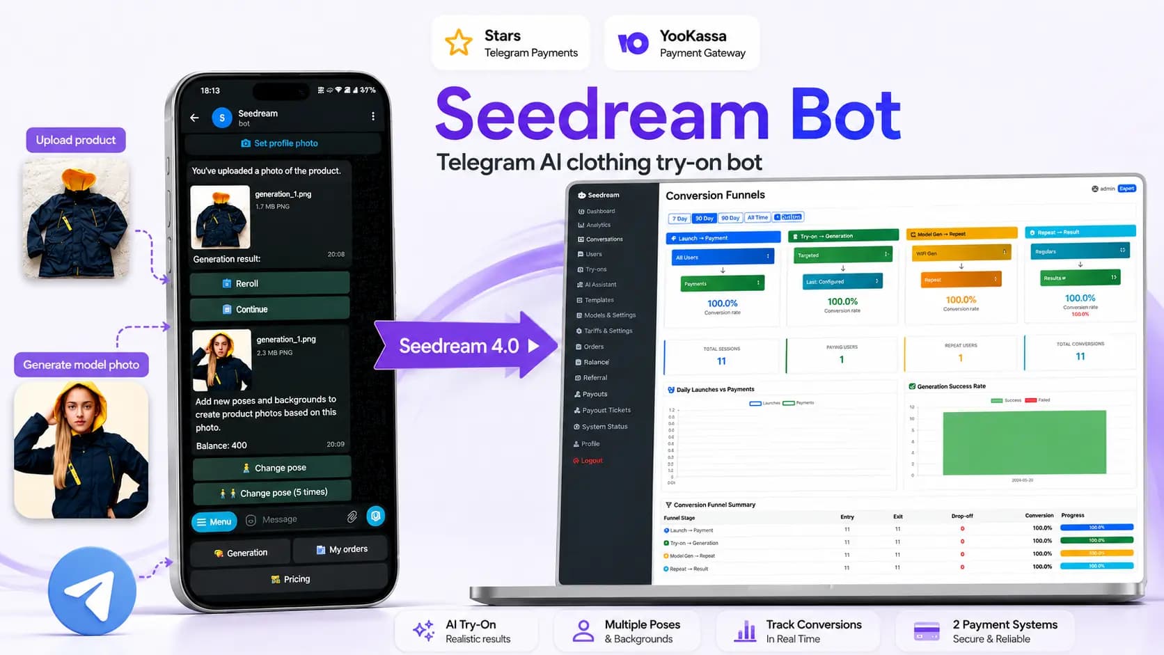Seedream try-on bot with before and after generation preview - preview_rec